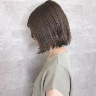 ミディアム カラー 髪質改善 中川 翔のヘアスタイル