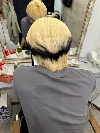 ショート カラー ブリーチ koheiのヘアスタイル