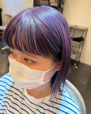ショート カラー スダユーヤ 💫推しカラーウルフのヘアスタイル