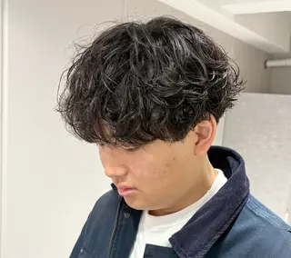 ショート パーマ メンズ 【メンズ特化】 池田大成✂︎のヘアスタイル