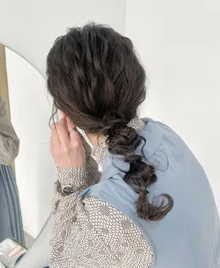 ミディアム カラー ヘアアレンジ ひなの .のその他イメージ