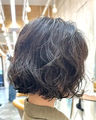 ショート パーマ 縮毛矯正/ショート ボブ/髪質改善ともきのヘアスタイル