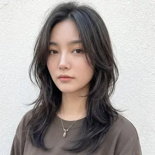 ロング レイヤーカット/韓国 🤎きのした いちかのヘアスタイル