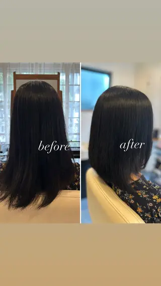 ミディアム uchida erikoのヘアスタイル