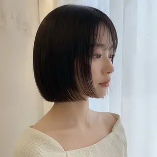 ショート 池袋/前髪/顔周り 縮毛矯正/おばかんのヘアスタイル
