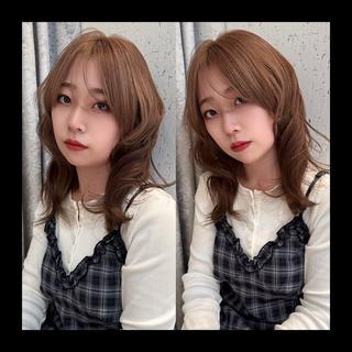 ミディアム カラー mai / linoah˚✧のヘアスタイル