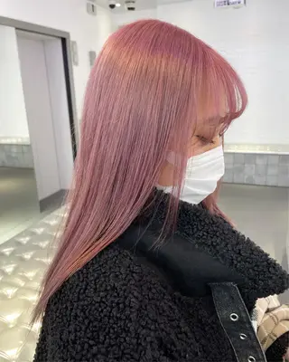 ミディアム カラー ヘアアレンジ ボブ×柔らかいカラー 🌷misaki𓍼のヘアスタイル