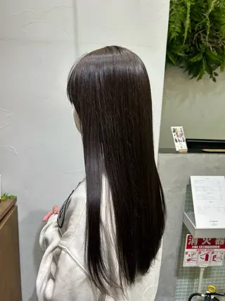 ロング カラー 🫧寒色カラー/透明 感ブラック/Risaのヘアスタイル