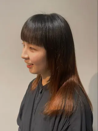 カラー 茉樹@pullnoc /新宿/ボブ/モードのヘアスタイル
