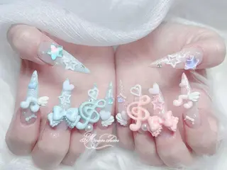 ネイル MochiMochi 🎀新宿/長さ出しのネイルデザイン