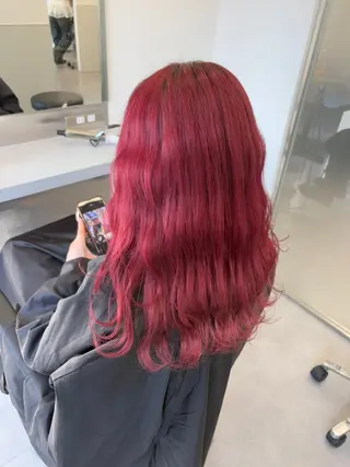 セミロング カラー 天野 利咲のヘアスタイル