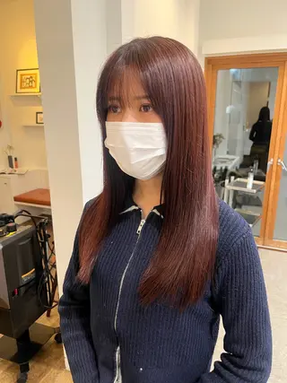ロング カラー ヘアアレンジ 無料カットモデル‪✨ ✂️Nanami🌷のヘアスタイル
