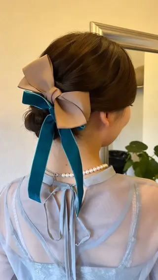 ミディアム カラー パーマ ヘアアレンジ yukimi .のヘアスタイル