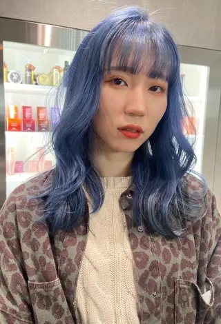 ミディアム カラー ヘアセット🎀パーマ Tsubasaのヘアスタイル