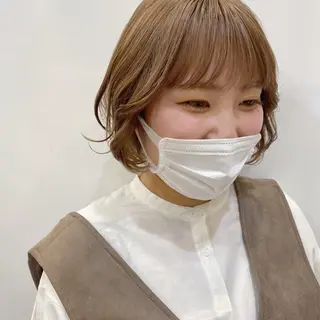 セミロング カラー ブリーチ指名 NO1🌈SAKIのヘアスタイル