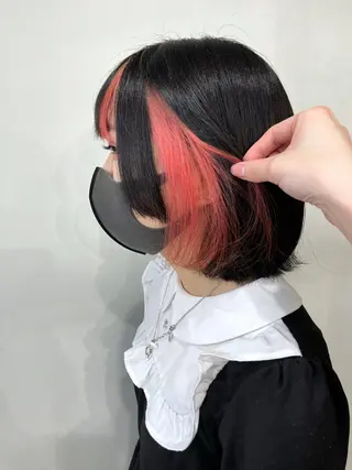 カラー white.梅田 デザインカラー🦄のヘアスタイル