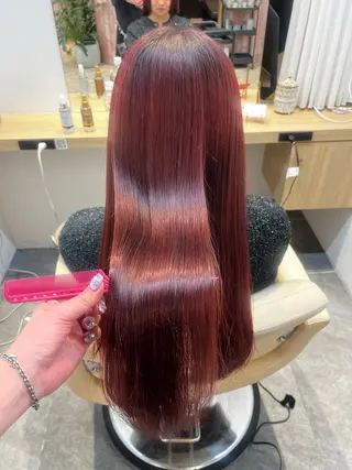 ロング カラー 柔らかい艶暖色 レイヤー🫧姫汝のヘアスタイル
