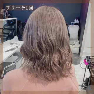 ミディアム カラー ヘアアレンジ メンズ キッズ マツエク・マツパ ブリーチの髪様 MASATOのヘアスタイル