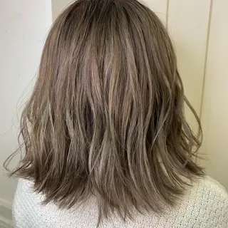 ミディアム カラー 髪質改善 RYOのヘアスタイル