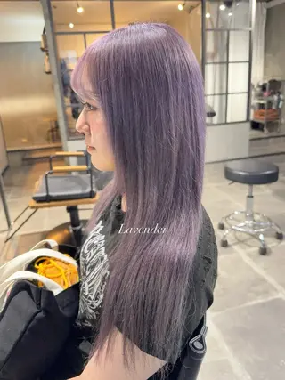 ロング カラー 佐伯 桃のヘアスタイル