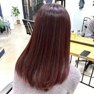 セミロング カラー 暖色系特化さくら /福岡天神/レイヤーのヘアスタイル