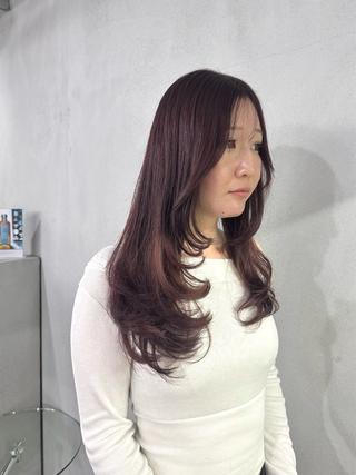 セミロング カラー ヘアアレンジ #tag 佐藤璃美のヘアスタイル