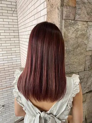セミロング カラー 萩原 凌✄のヘアスタイル