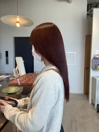 ロング 石川 瑠琉のヘアスタイル