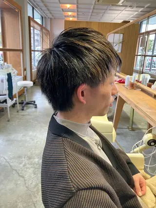 ショート メンズ 佐藤 悠生 メンズパーマ.カットのヘアスタイル