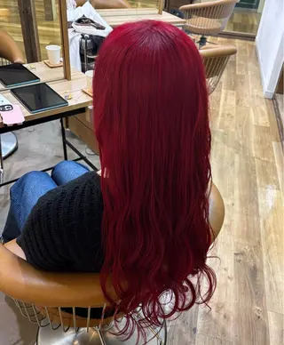 カラー CINQ ゆりんのヘアスタイル