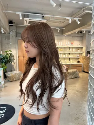 ロング rina/岐阜/可児 カットモデルのヘアスタイル