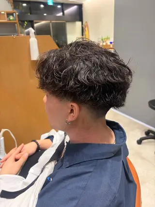ショート パーマ メンズ 安藤萌栞 /パーマモデル募集のヘアスタイル