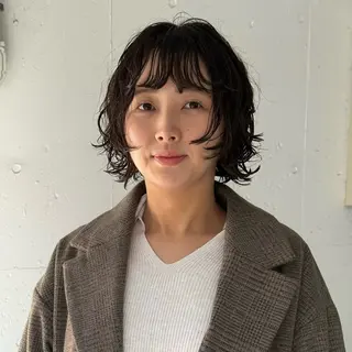 ショート パーマ レディースパーマ/ 合田 有一朗のヘアスタイル