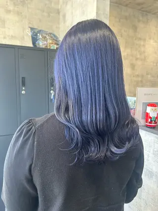 ミディアム 透明感color あやののヘアスタイル