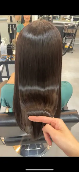 ロング カラー 奥秋 理紗　sai xのヘアスタイル