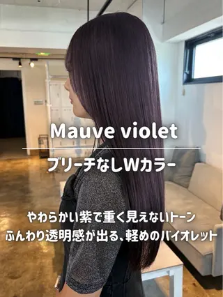 ロング カラー ナチュラルカラー/ ハイトーン AMIのヘアスタイル