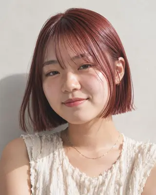 ミディアム カラーモデル募集☆ 山村梨香のヘアスタイル