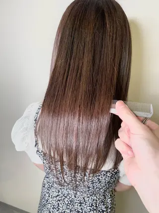 ロング カラー 小島 勤夢のヘアスタイル