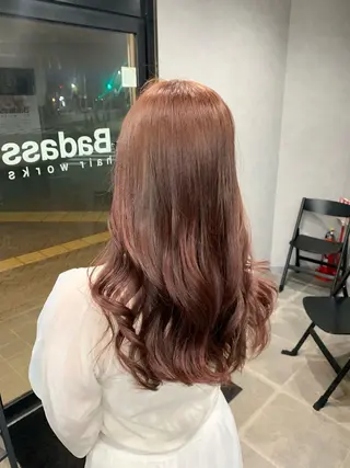 セミロング カラー 菊地 旬のヘアスタイル