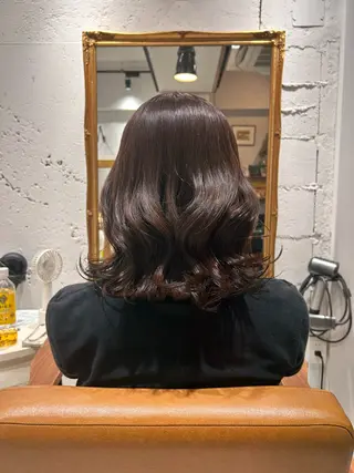 ミディアム カラー ヘアアレンジ re view 日和のヘアスタイル