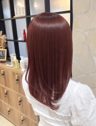 ロング カラー 暖色カラー❤️ 艶/透明感🩶meiのヘアスタイル