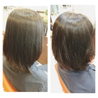 ミディアム やまぐち まりんのヘアスタイル