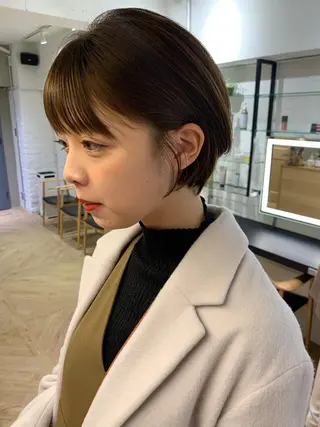 ショート レイヤーカット 鈴木駿介のヘアスタイル