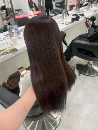 ロング 韓国ワンホン透明感 カラー✨🖤ここあのヘアスタイル