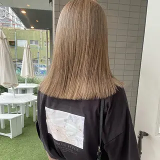 ミディアム カラー coco♡ 韓国hairのヘアスタイル