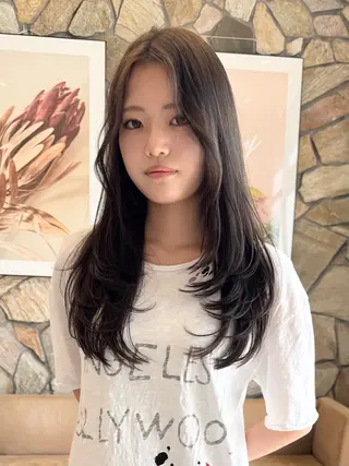 ロング カラー 佐野 怜也のヘアスタイル