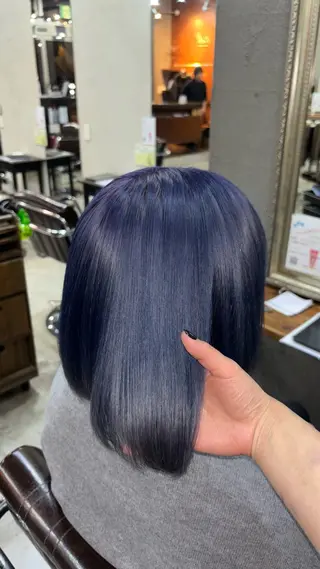 ミディアム カラー 小池 かなこのヘアスタイル