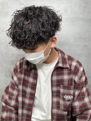 パーマ メンズ 静岡 / 毛流れ特化 /下居真大のヘアスタイル