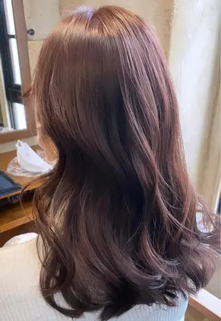 セミロング マンツーマン 美容師💚コウブチのヘアスタイル