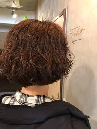 ショート ayane⭐️ボブ・ ショート・パーマのヘアスタイル